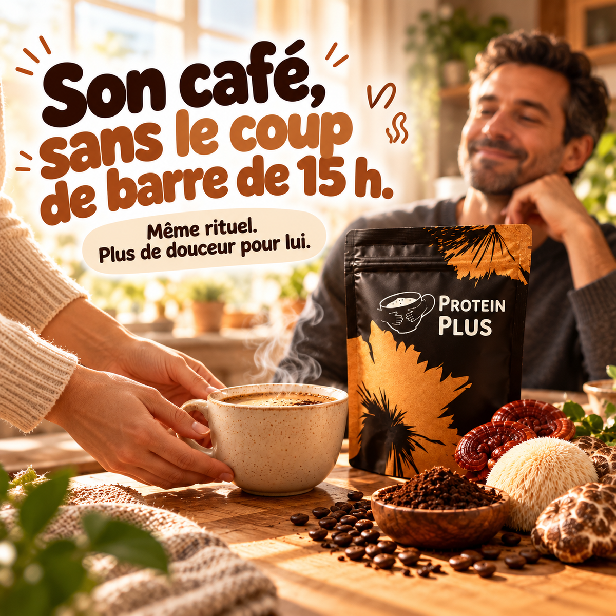 ProteinPlus  —Votre café préféré. Pensé pour vos longues journées.