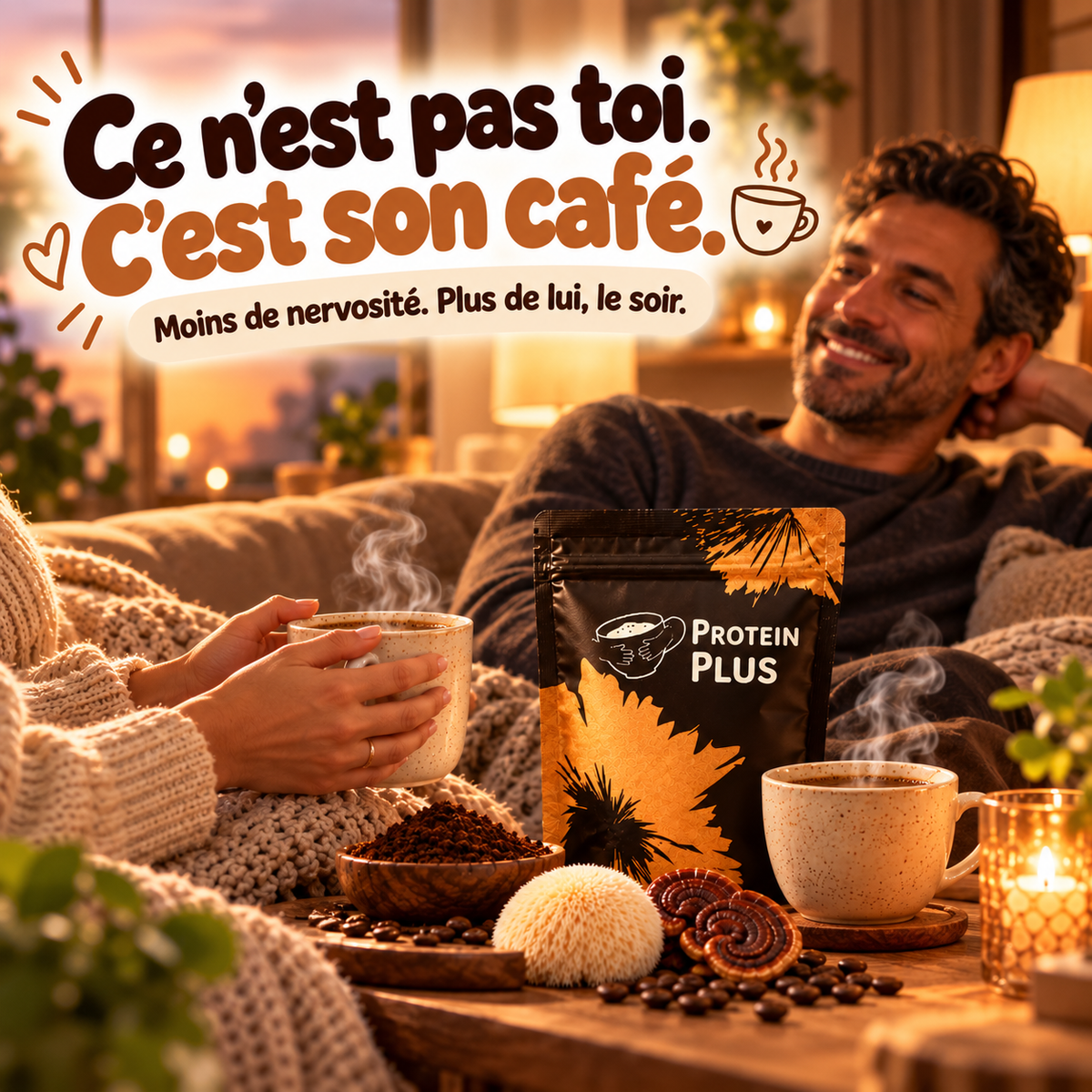 ProteinPlus  —Votre café préféré. Pensé pour vos longues journées.
