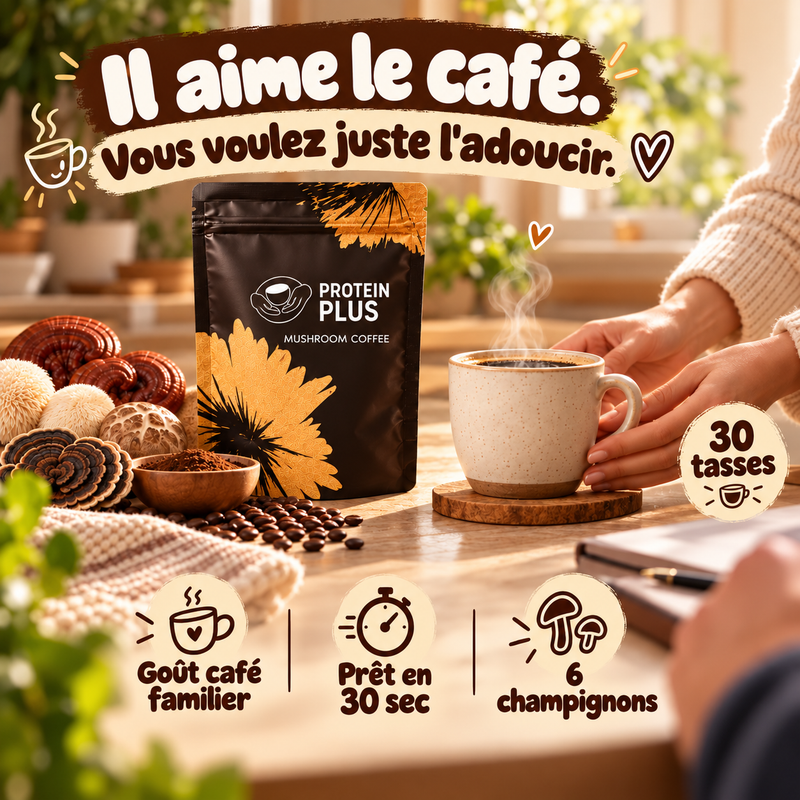 ProteinPlus  —Votre café préféré. Pensé pour vos longues journées.