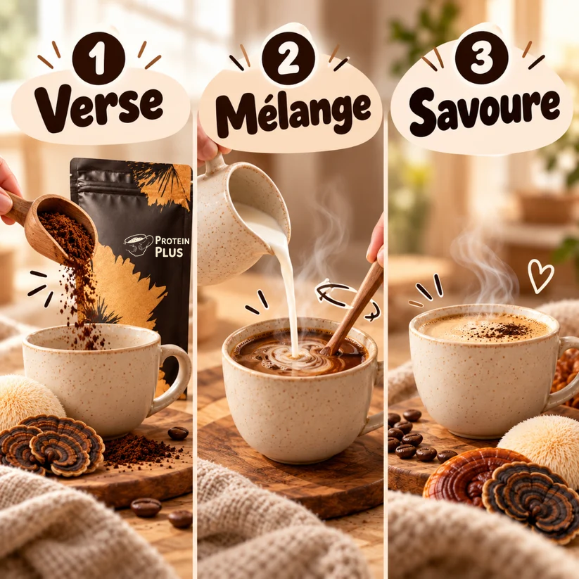 ProteinPlus  —Votre café préféré. Pensé pour vos longues journées.