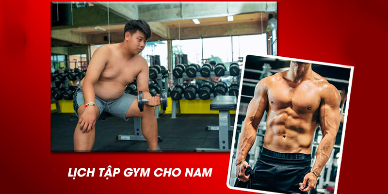 lịch tập gym cho nam